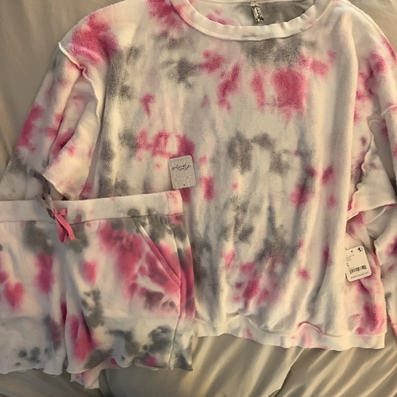 Free People Kelly Washed Tie Dye Set Sz Small - Picture 9 of 11